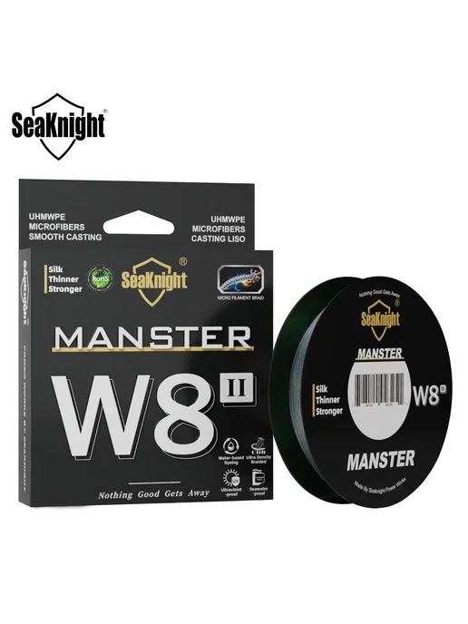 SeaKnight Manster W8 II, 500м, 27lb, Черный, 500 м, фото 2