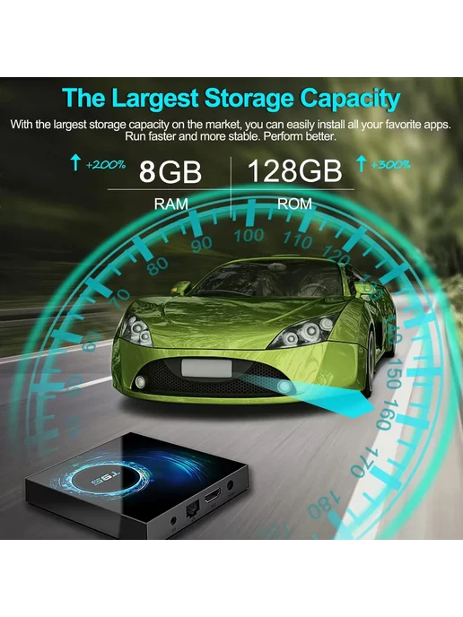 BLKJ Смарт ТВ-приставка T95 Plus Android 16 AU Plug, 4G 64G, 4 г, 64 г, фото 5