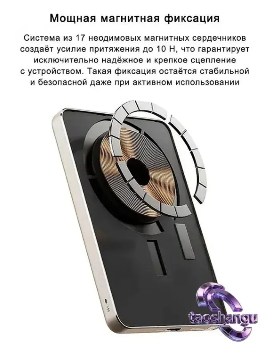 Внешний аккумулятор Повербанк Power bank XIAOIMI MagSafe 5000 мАч — фото 3