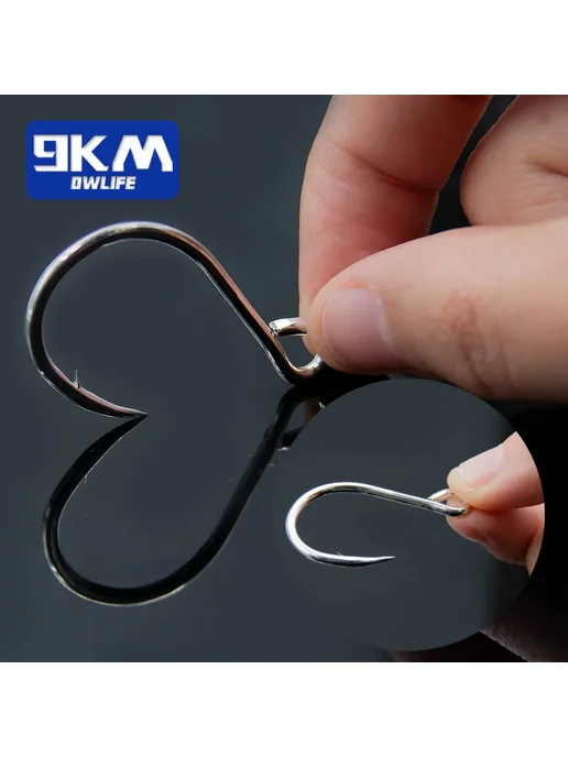 9KM DWLIFE Рыболовный крючок 1 0, Size1 0, Gap 15mm, 50 PCs, 50 шт, фото 7