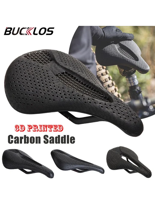 BUCKLOS 3D Печать Велосипедное Седло Углеродное 3D-1 Gloss b, черный, фото 2