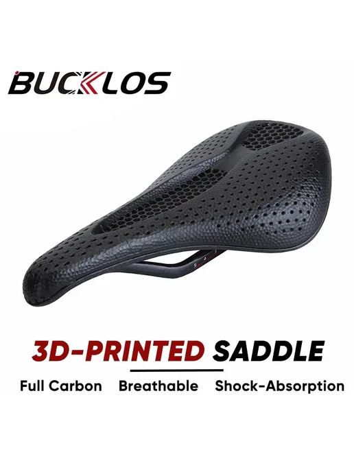 BUCKLOS 3D Печать Велосипедное Седло Углеродное 3D-2, черный, фото 3