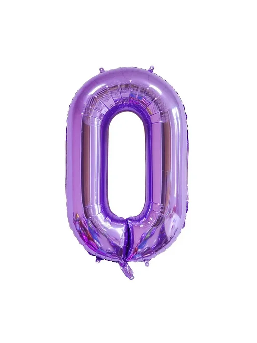 EACH PARTY Фольгированные цифры 40 см радуга, фиолетово-зелёные EACH P, зеленый, фото 7