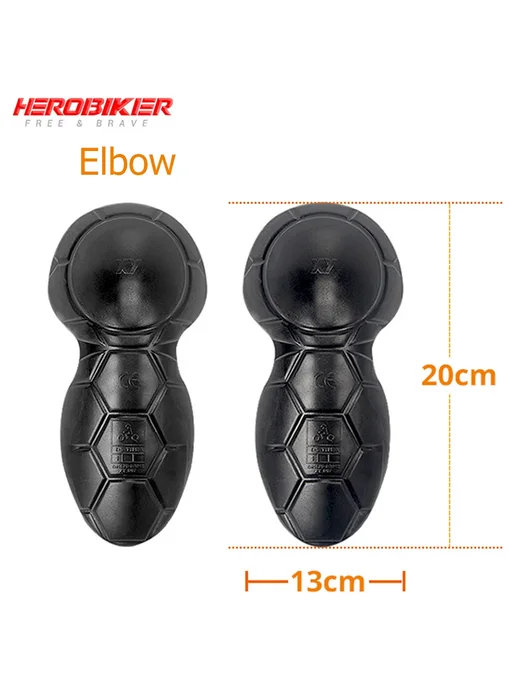 HEROBIKER Сертифицированные CE Мотоциклетные Наколенники D-185 Для Мот, черный
