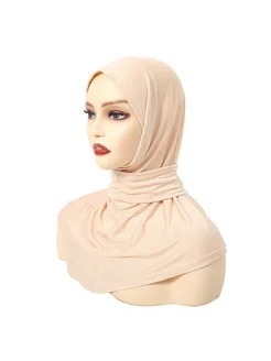 GORMEYPSA Классические женские хиджабы Hijabs For Woman Бежевый, Beig