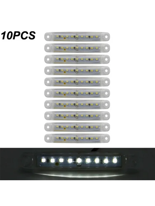 YQIUS 10 шт. LED задний фонарь 24V белый, 10 шт