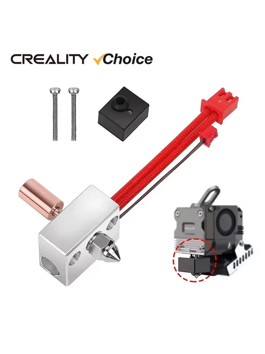 Creality Комплект Нагревательного Блока Для Ender-3 S1 CR-10, красный, фото 2