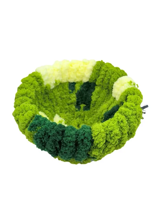 Нет бренда Плюшевая лежанка-гнездо для птиц, Green M, зеленый, фото 7