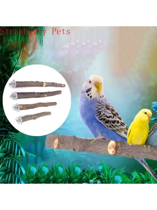 Нет бренда Деревянные жердочки для птиц Grinding Stick 2.5cm 25cm Strai, 2.5cm, 30cm, фото 7