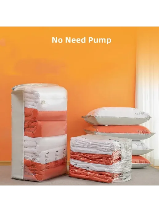 TaiLI Вакуумные пакеты для хранения cubic Vacuum Bag L, белый, фото 4