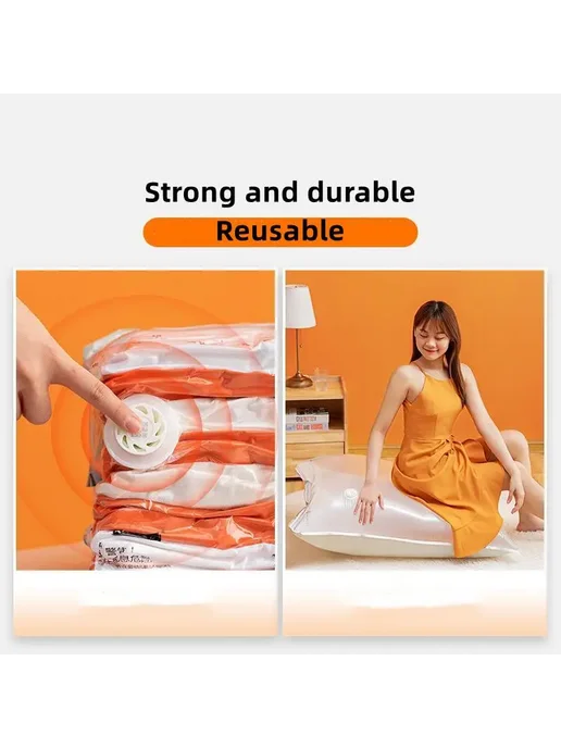 TaiLI Вакуумные пакеты для хранения cubic Vacuum Bag L, белый, фото 7