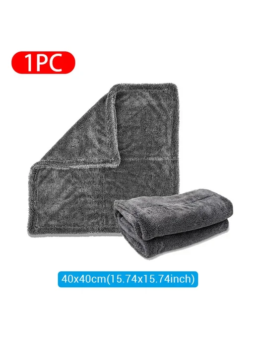Нет бренда Полотенце микрофибра 40x40см, 1pc, серый, 40x40 см