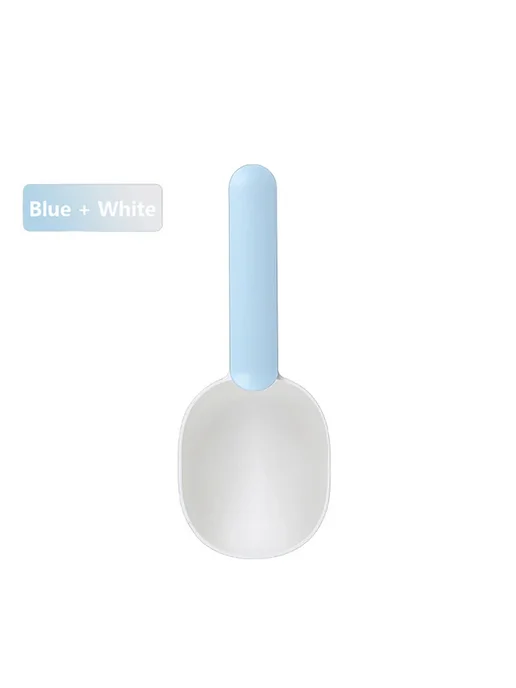 VZZ Мерная ложка для корма Голубой, Blue White, голубой