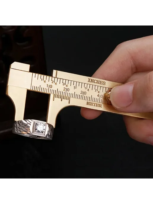 atooltour Штангенциркуль латунный 0-100 мм Vernier Caliper 8, вариант, фото 7