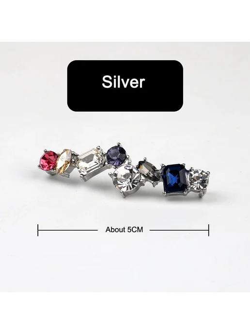 SMATLELF Шнурки украшение металлические y9Silver, серебристый