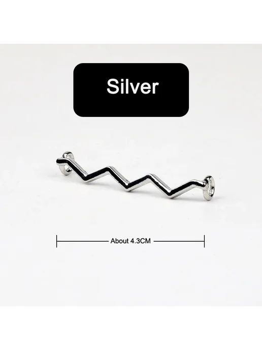SMATLELF Металлические шнурки украшение y1Silver, серебристый