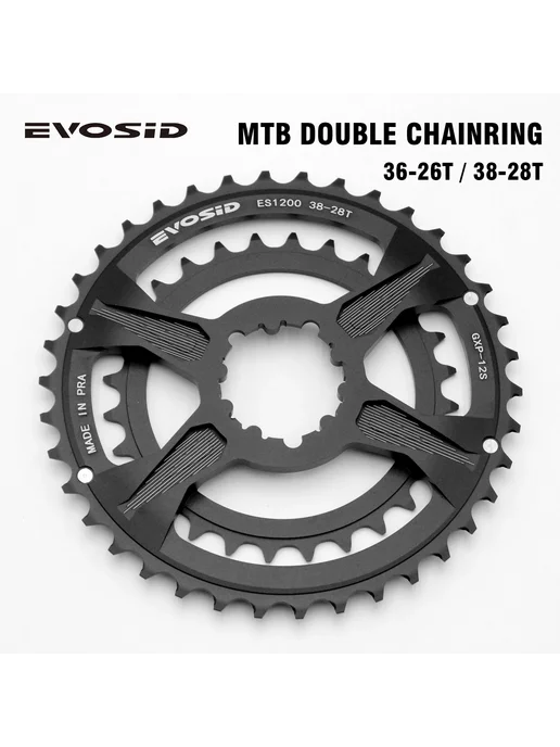 Нет бренда EVOSID MTB Double Chainring 36-26T 38-28T, вариант