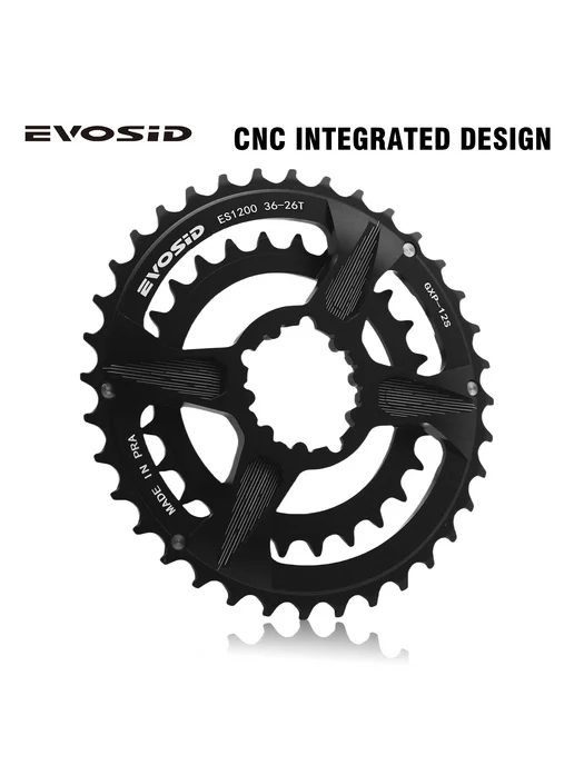 Нет бренда EVOSID MTB Double Chainring 36-26T 38-28T, вариант, фото 2