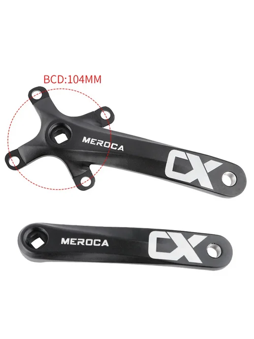 GOLDIX Шатуны MEROCA CX для горного велосипеда, 170 мм, черный крас, черный, фото 6