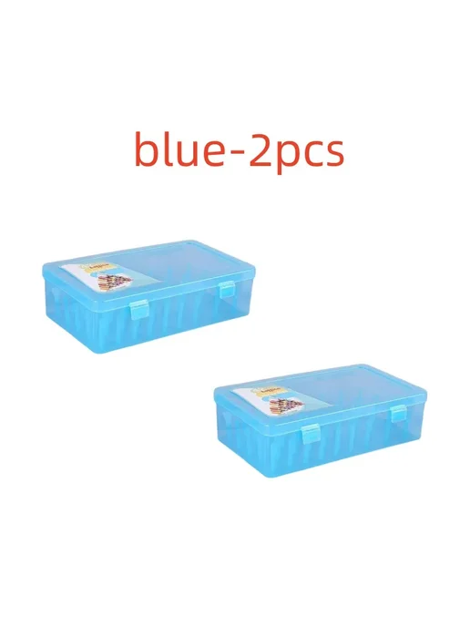 Нет бренда Ящик для хранения ниток на 42 слотов 97930-blue-3pcs, синий, в упаковке 380 г