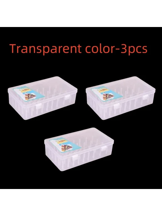 Нет бренда Ящик для хранения ниток на 42 слотов Transparentcolor-2pc, Transparentcolor-3pc