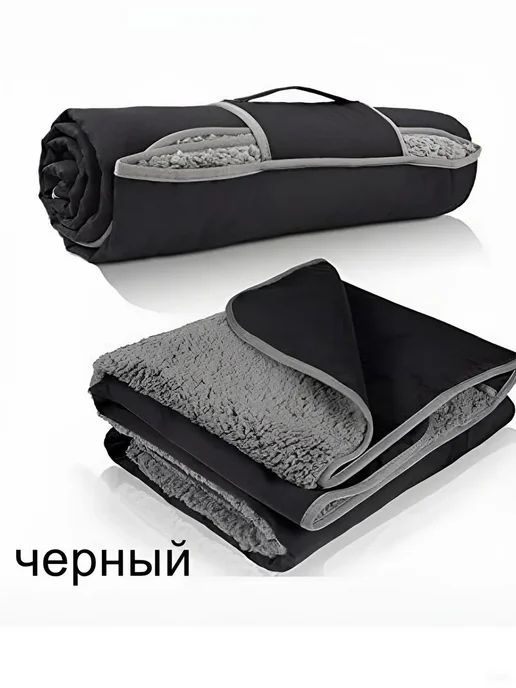 Velvet Cartography Портативное водонепроницаемое одеяло для кемпинга на природе, черный, фото 7