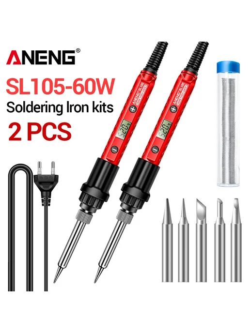 Aneng Паяльник электрический SL105 Red EU Plug, красный, фото 2
