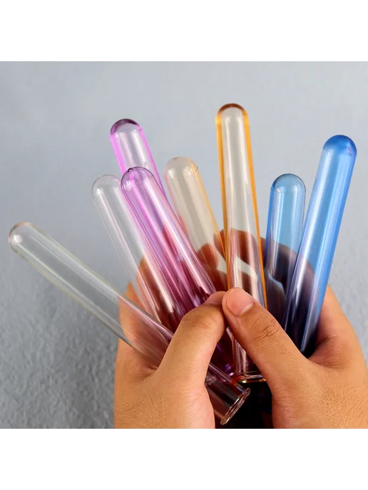 UDOCOOL Набор из 5 акриловых ваз для цветов Purple Long 5pcs, 5 шт, фото 3