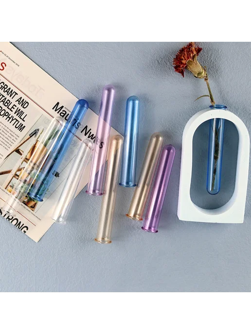 UDOCOOL Набор из 5 акриловых ваз для цветов Crystal Long 5pcs, 5 шт, фото 6