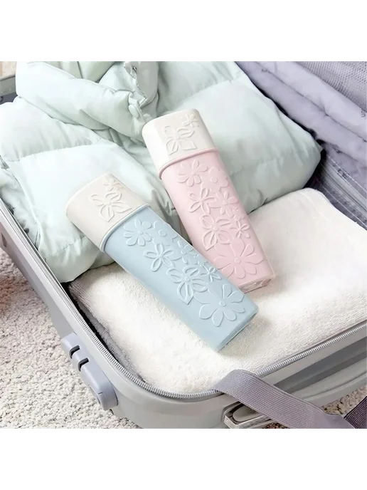 STONEGO Держатель для зубных щеток Розовый, Pink, бежевый, фото 5