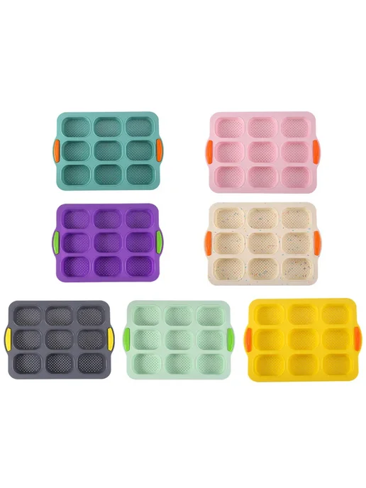 Нет бренда Силиконовая форма для багетов Colored dots, зеленый, фото 6