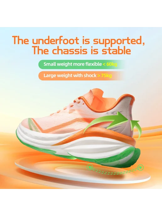 Onemix Кроссовки 2026 для мужчин летне-осенние, легкие, быс, голубой, фото 7