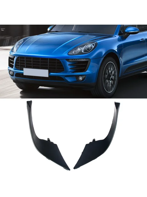 Нет бренда Накладка на решетку противотуманной фары Porsche Macan Left, вариант, фото 2