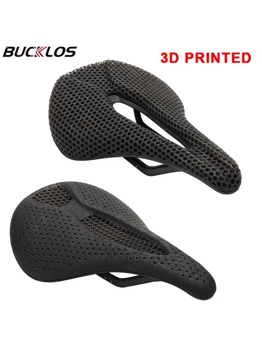 BUCKLOS Седло MTB 3D Print Черный Карбон 3D-2, черный, фото 2