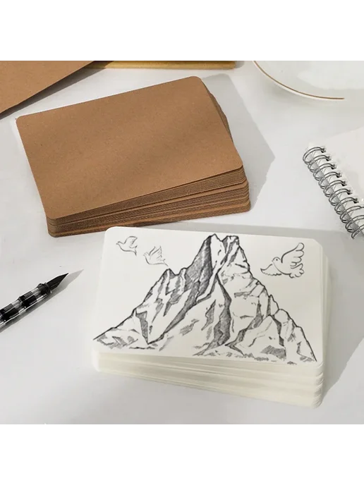 Нет бренда Картонные заготовки для творчества Kraft Paper Черный, 30pcs, 100 шт, фото 4