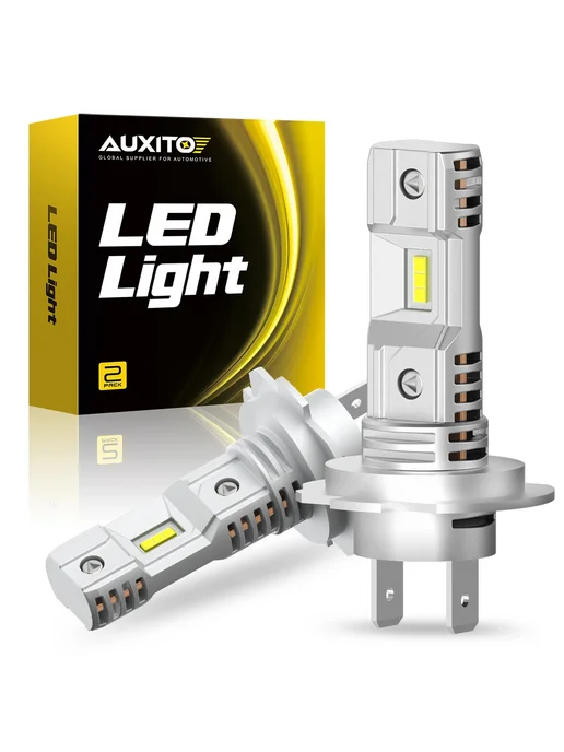 AUXITO Светодиодные Лампы Для Фар H7, 2 Шт, Чип CSP, 12В, С, 2 шт