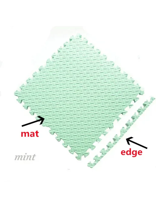 Нет бренда Коврик для детской комнаты Mint Green 8 шт, 8 шт