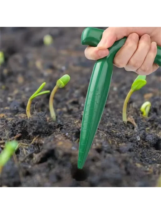 Нет бренда Ручной садовый дозатор для семян Puncher Seeder, зеленый, фото 6