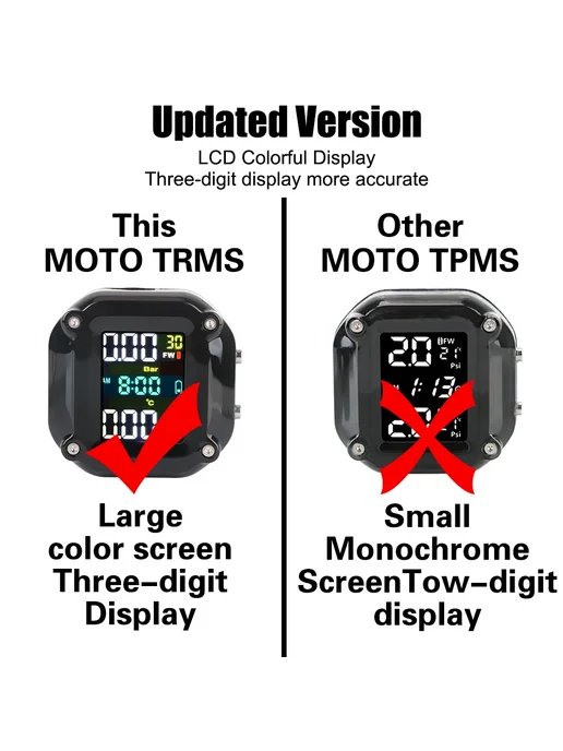 Нет бренда Система Контроля Давления В Шинах Мотоцикла TPMS 0-6 Бар С 2, вариант, фото 7