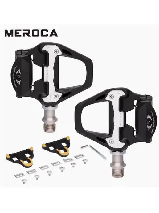 MEROCA Самоблокирующиеся педали для шоссе Road SPD, черный