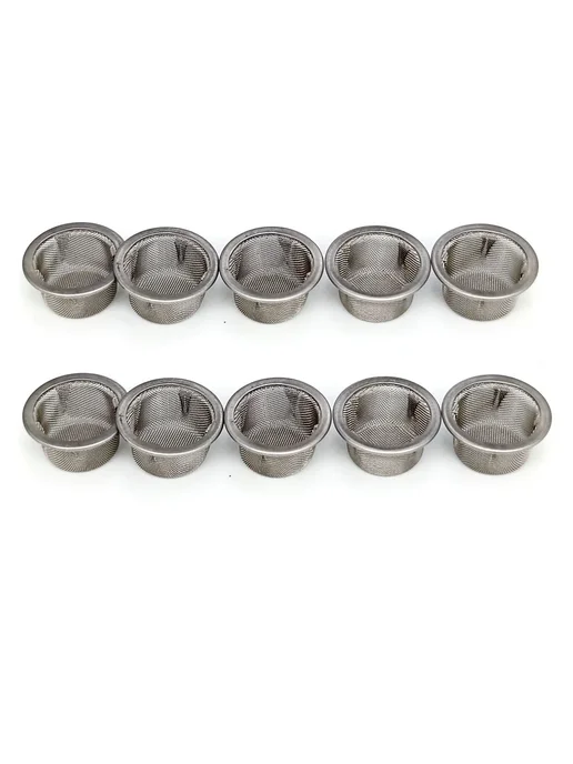 Нет бренда Трубки для сигарет из нержавеющей стали 304 10 PCS, 10 шт