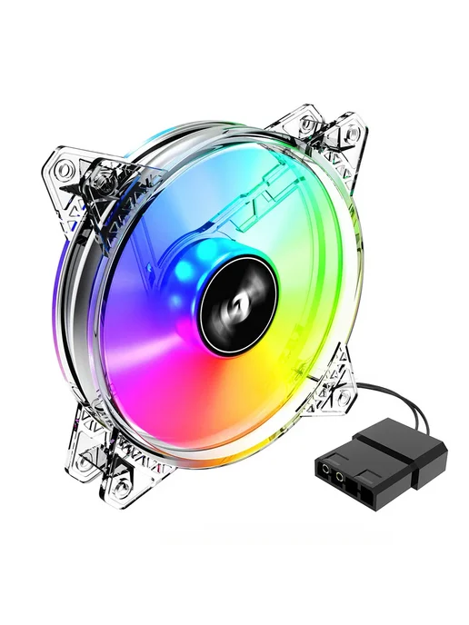 OULLX Корпусной вентилятор PC8221 12см ARGB 5В 5V 3PIN A-RGB, вариант, фото 5