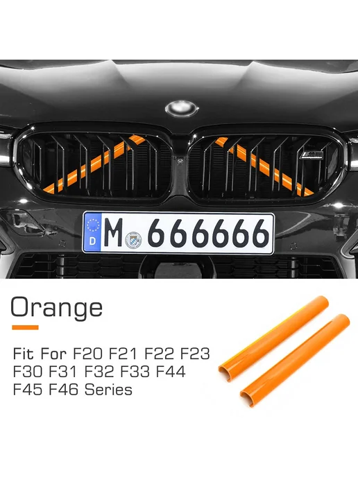 Нет бренда 2 Шт. Накладки На Решетку Радиатора Для BMW Серий F20 F21 F2, 2 шт