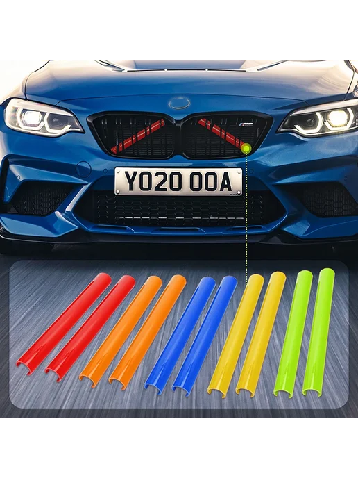Нет бренда 2 Шт. Накладки На Решетку Радиатора Для BMW Серий F20 F21 F2, 2 шт, фото 2