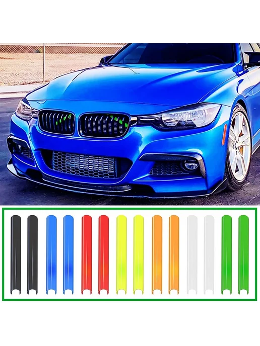 Нет бренда 2 Шт. Накладки На Решетку Радиатора Для BMW Серий F20 F21 F2, 2 шт, фото 7