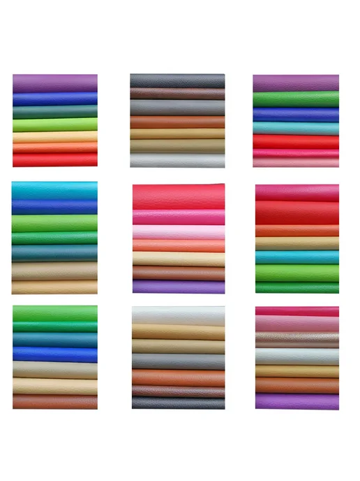 Нет бренда Набор из 7 листов искусственной кожи 20x15 см Gray Series, 20x15 см, в упаковке 87 г, фото 2