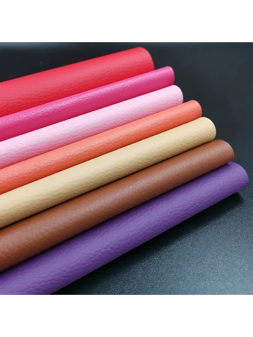 Нет бренда Набор из 7 листов искусственной кожи 20x15 см Pink Blue Seri, 20x15 см, 7 шт, фото 6
