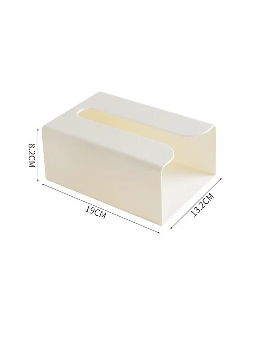 Нет бренда Пластиковая коробка для салфеток white, белый, фото 3