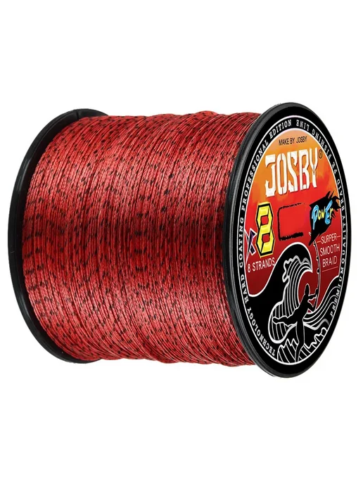 JOSBY Плетенка 0.37mm, 60lb, 300м, Красный, 300 м