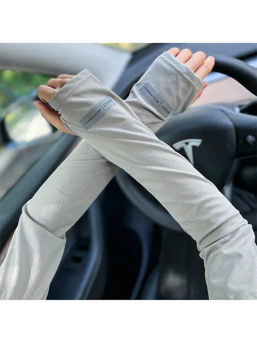 Балаклава-маска из полиэстера для велоспорта Gray ArmSleeves, серый